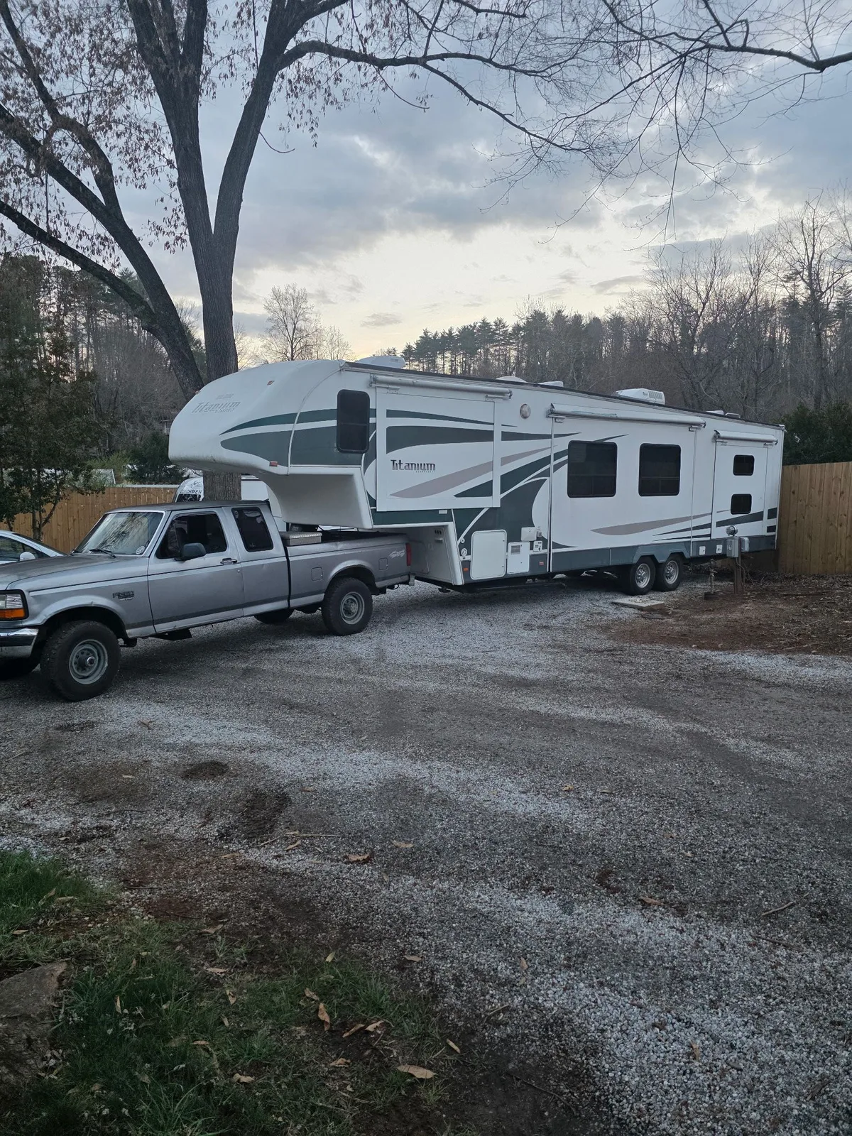 Heritage RV technician setting up to service an RV leveling system