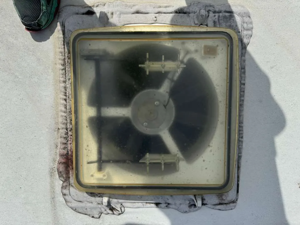 RV roof vent replacement and resealing on a Class C motorhome
